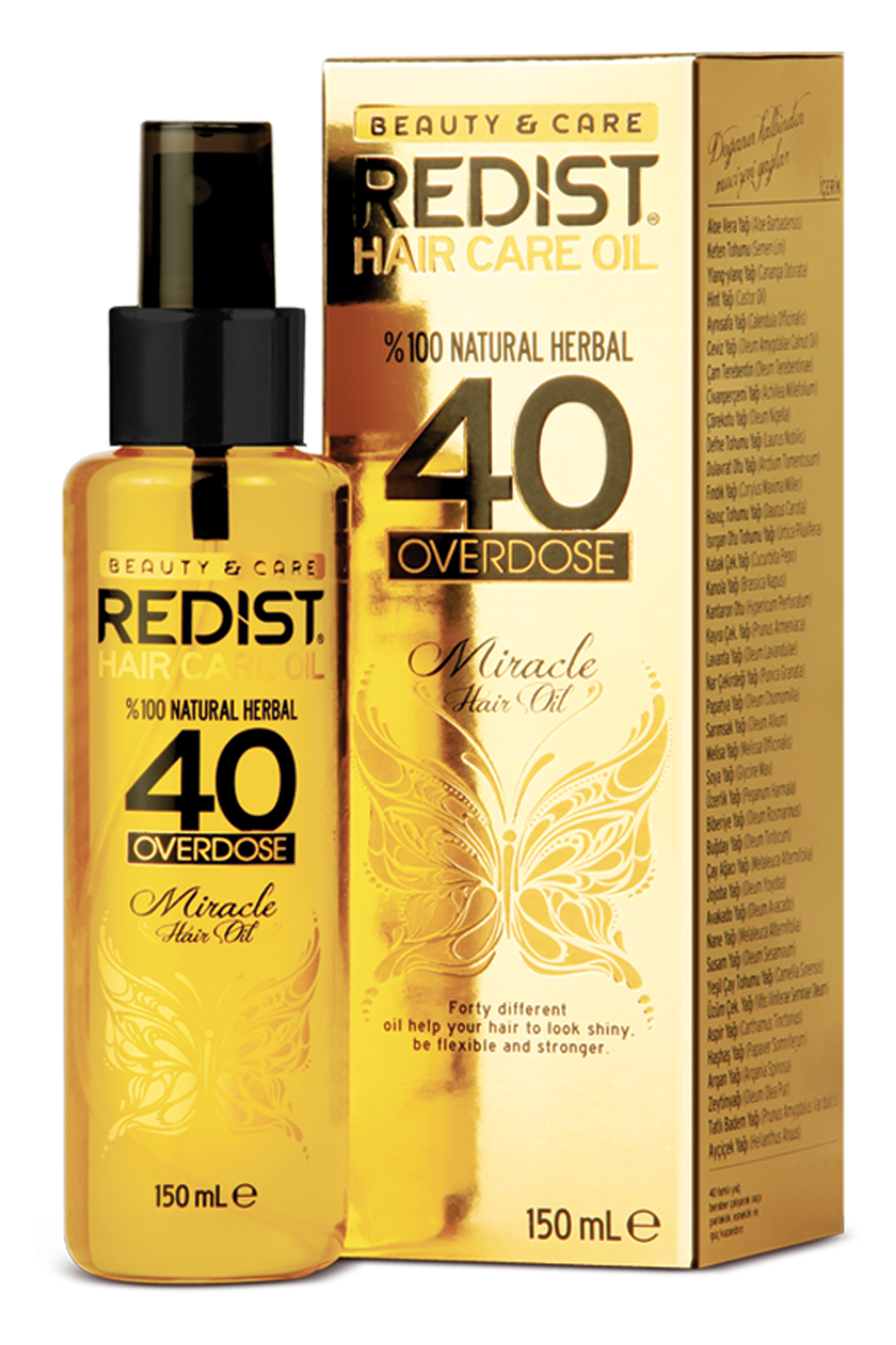 Redist 40 overdose Hair oil 150 ml