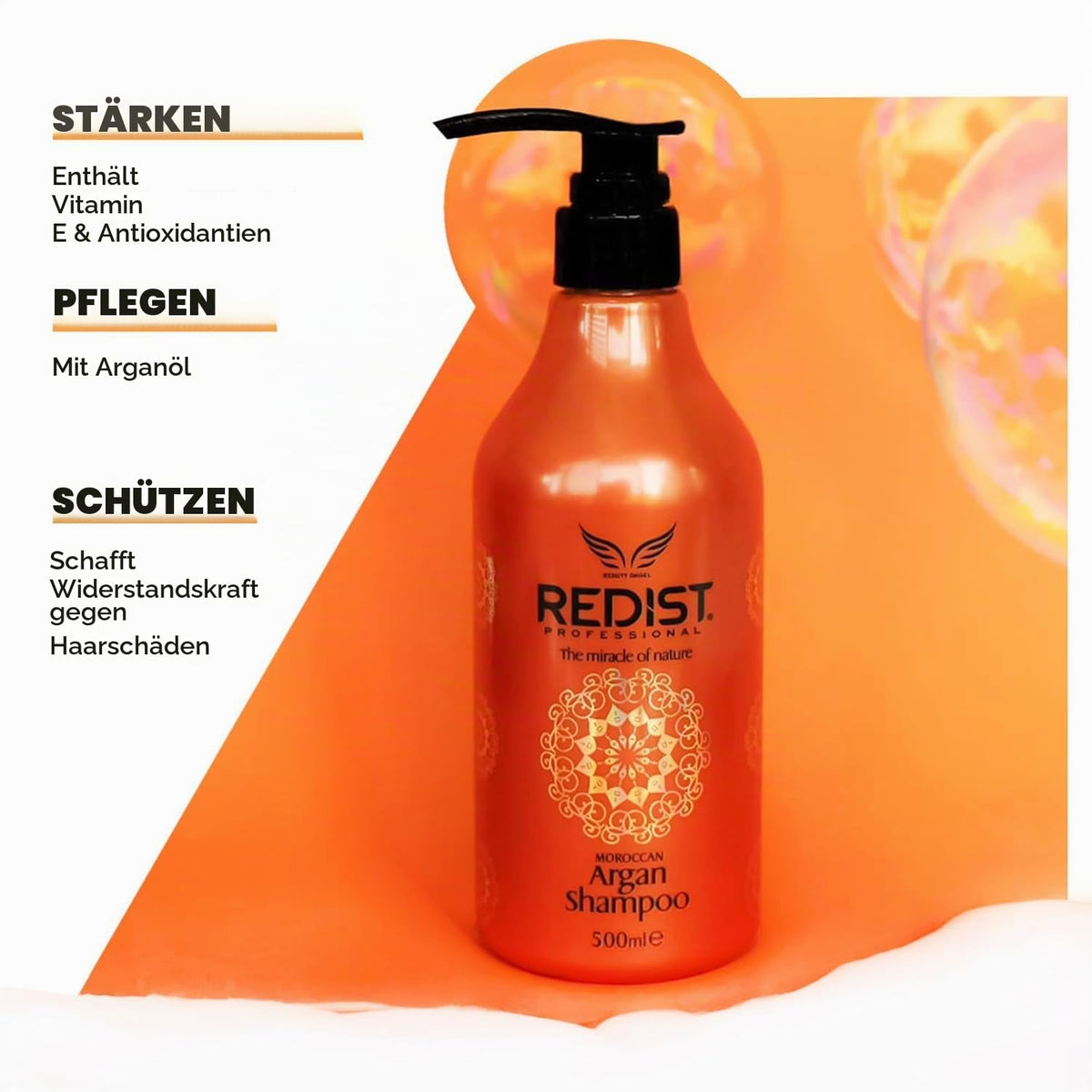 Redist Argan Haarpflege Set – Shampoo 500 ml + Haarmaske 475 ml