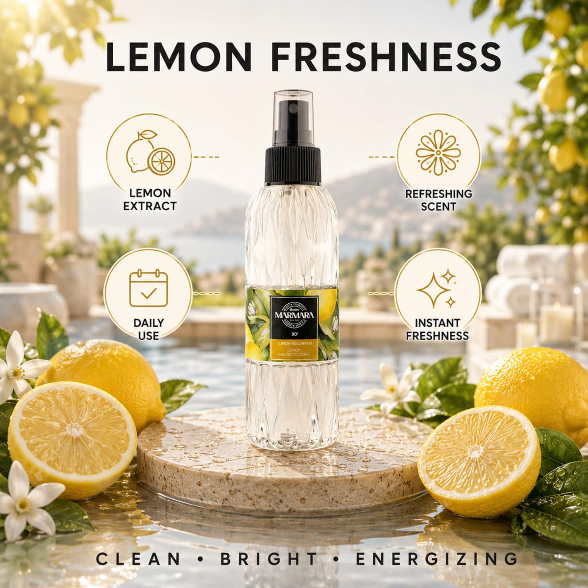 Marmara Cologne 150 ml Lemon Spray