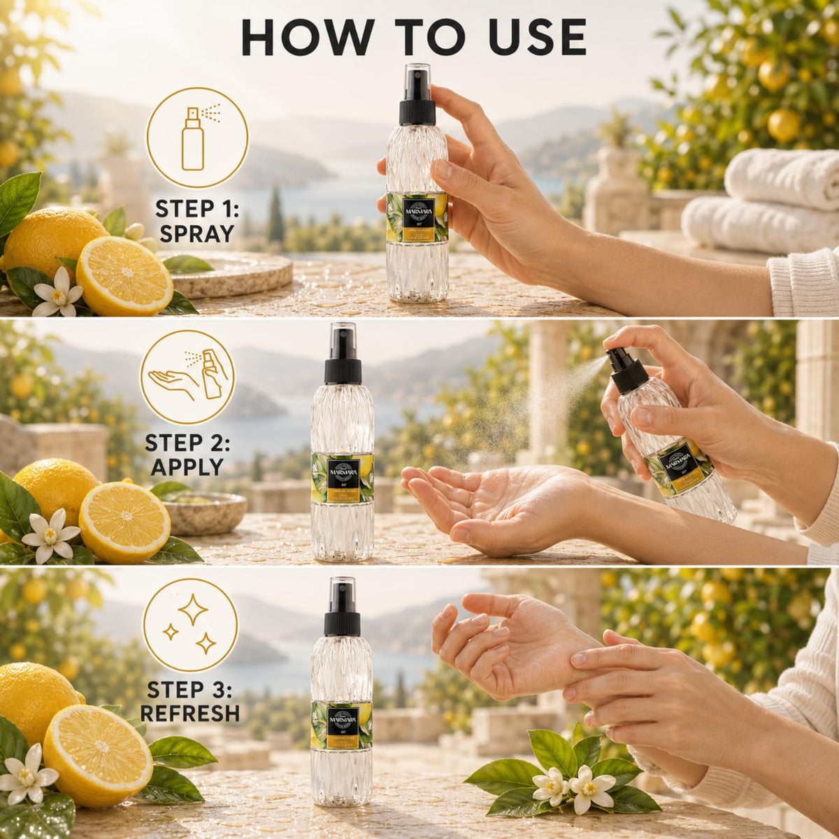 Marmara Cologne 150 ml Lemon Spray