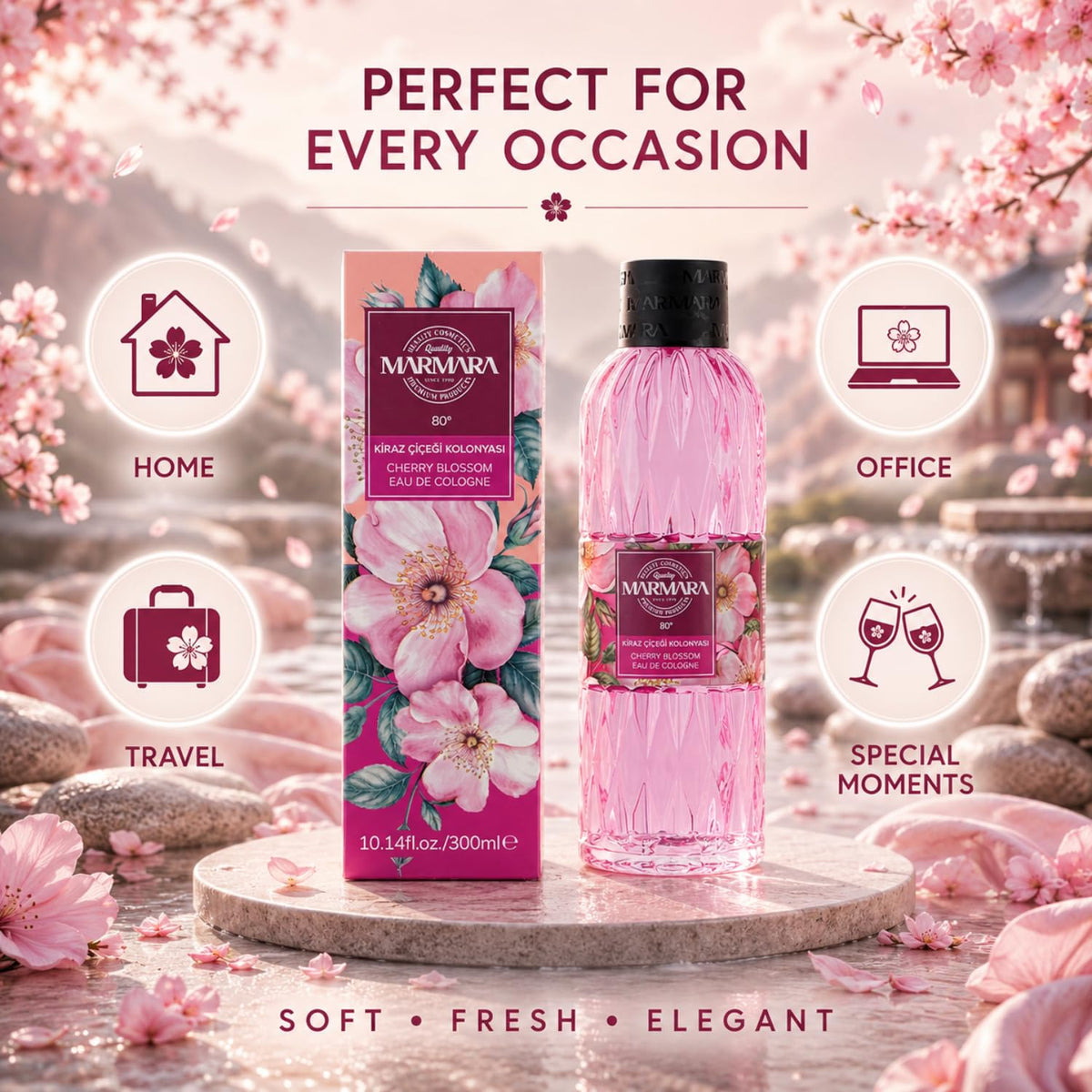 Marmara Cologne Kirschblüte 300 ml 2er Pack