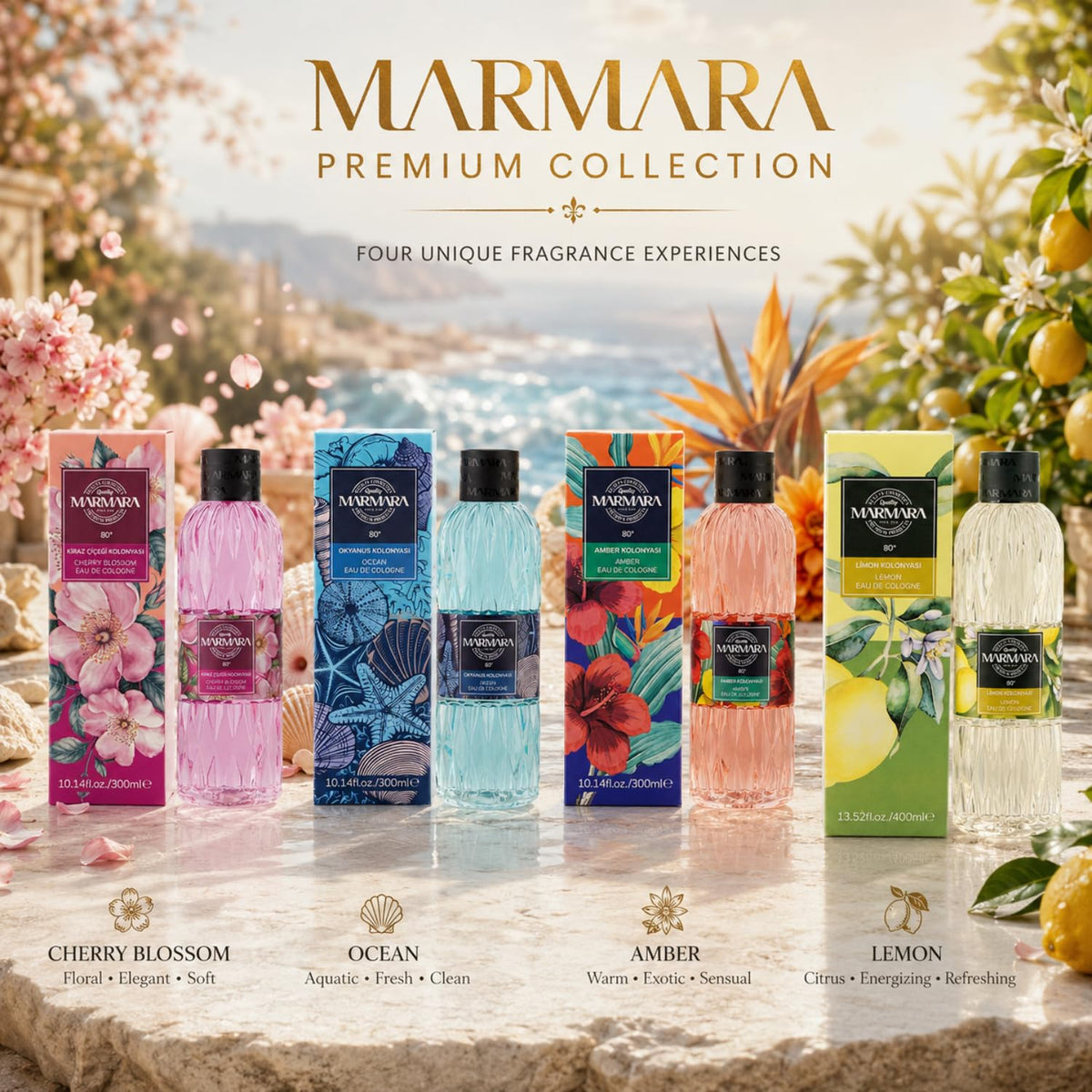 Marmara Cologne Ocean 300 ml 2er Pack