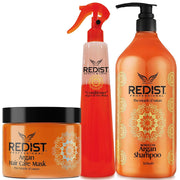 Redist Argan Haarpflege Set – Shampoo 500 ml + Haarmaske 475 ml + Two Phase Conditioner 400 ml