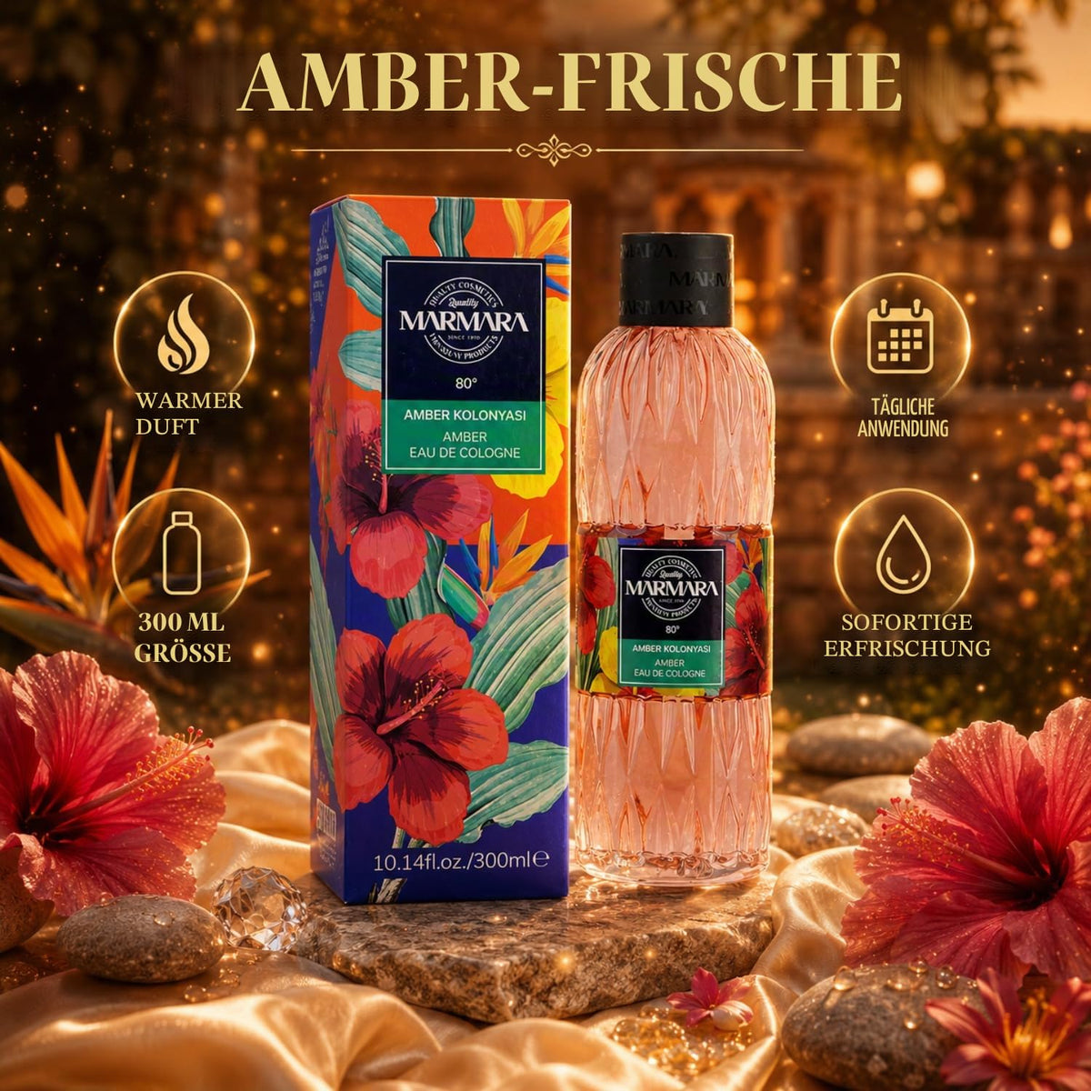 Marmara Cologne Amber 300 ml 2er Pack