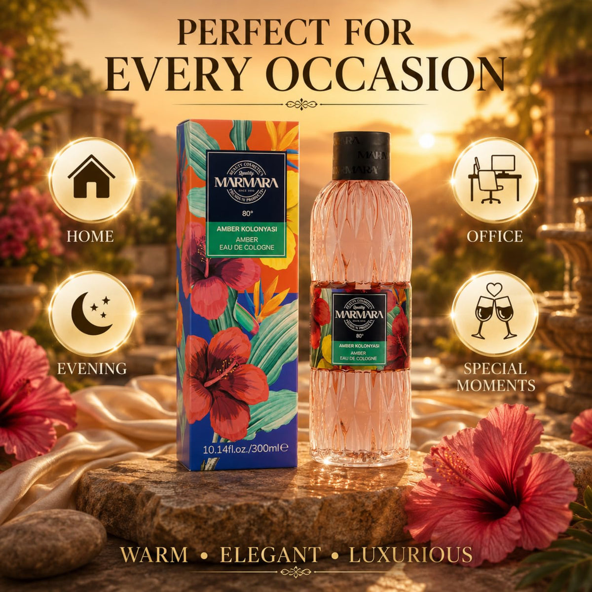 Marmara Cologne Amber 300 ml 2er Pack