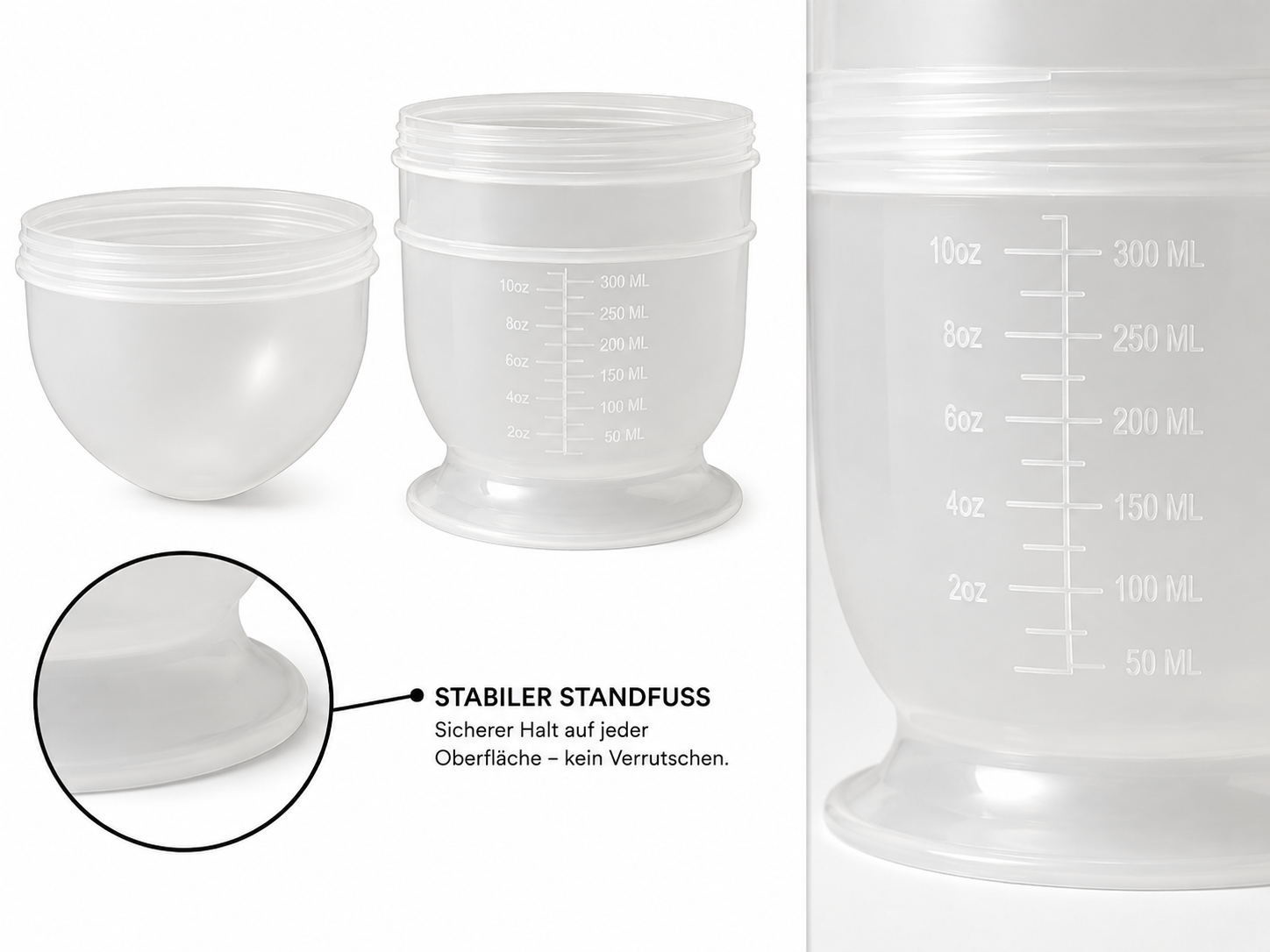 Farbmischschale mit Milliliter-Skala