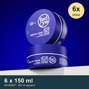 RedOne Aqua Hair Wax Blue 6er Pack 6x150 ml