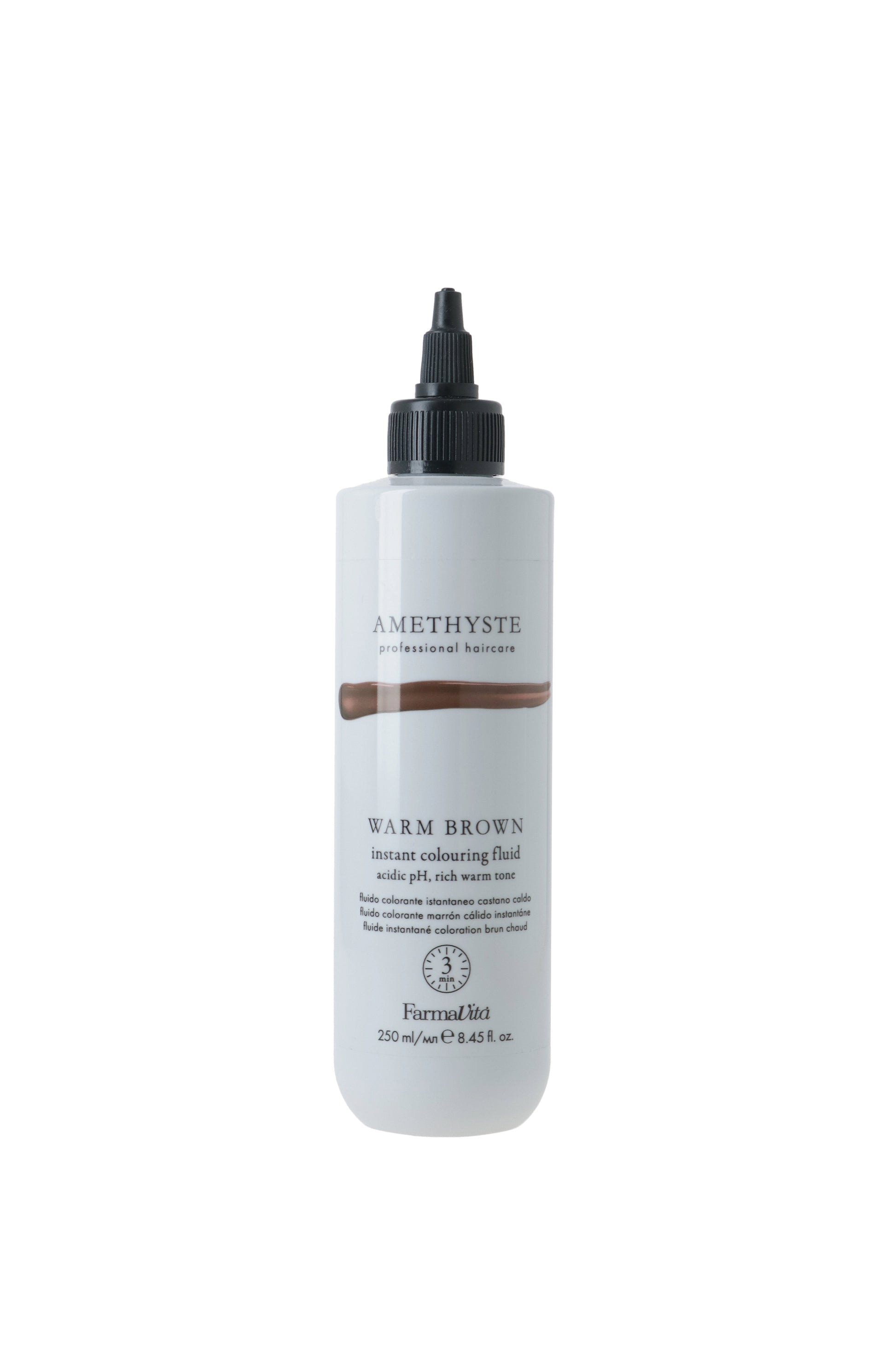 TEST Amethyste WARM BROWN Instant Colouring Fluid 250 ml