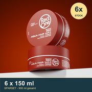 RedOne Aqua Hair Wax Red 6er Pack 6x150 ml