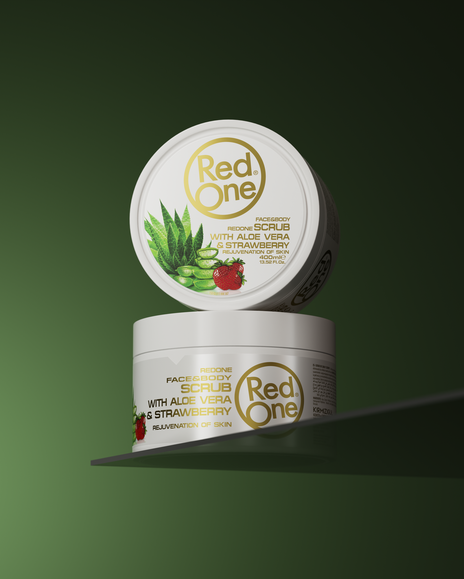 Test Face & Body Scrub 450 ml – Strawberry & Aloe Vera